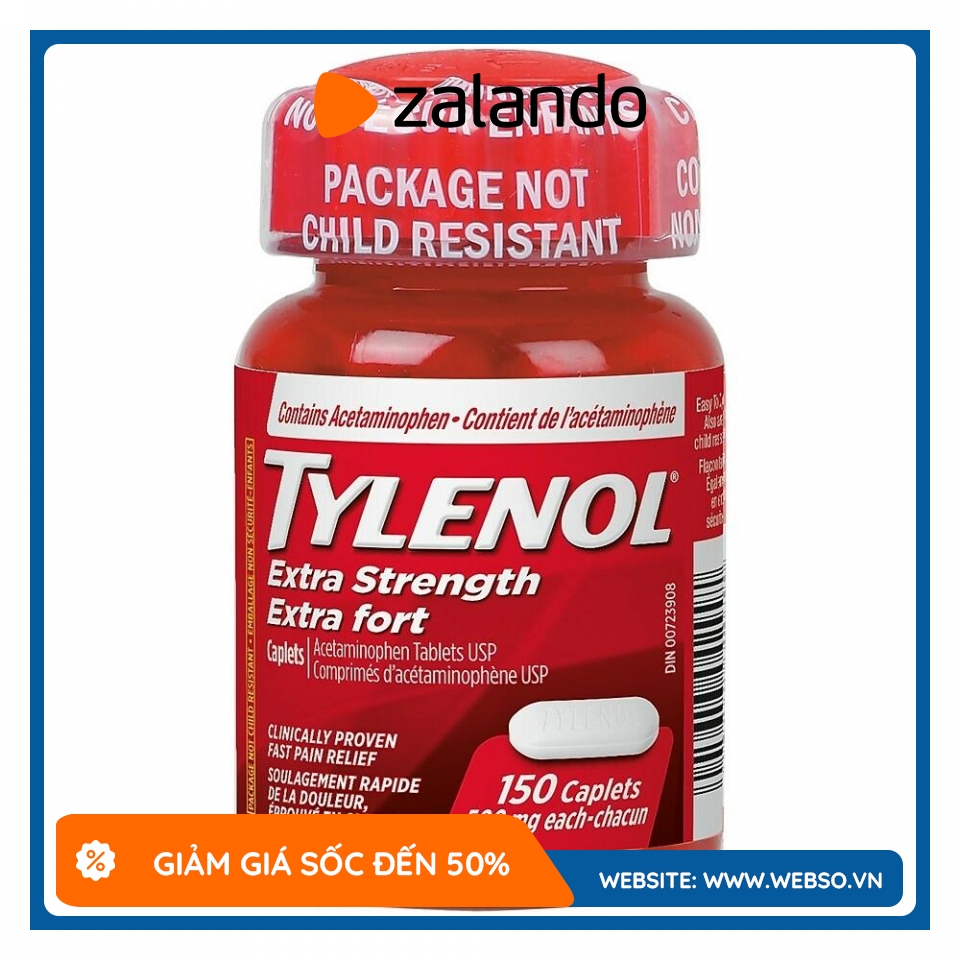 Tylenol Extra Strength, 500mg, 150 Pack